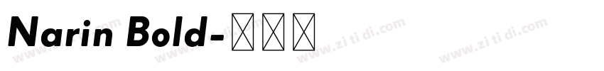 Narin Bold字体转换